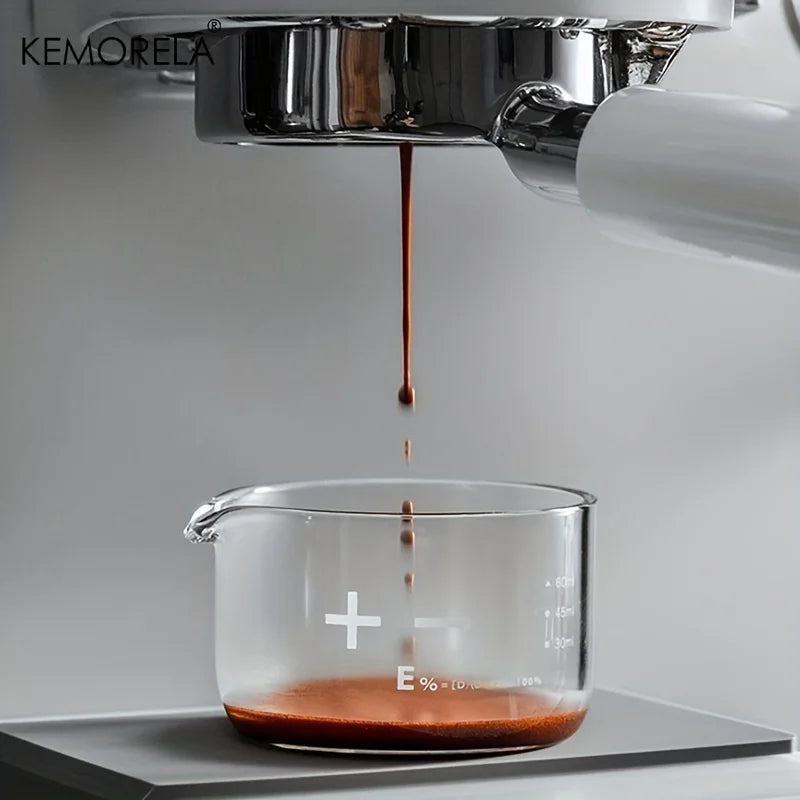 Espresso Shot Glasses 1/2PCS 60ml - Clear Measuring Cups with Scale for Coffee & Barista Accessories