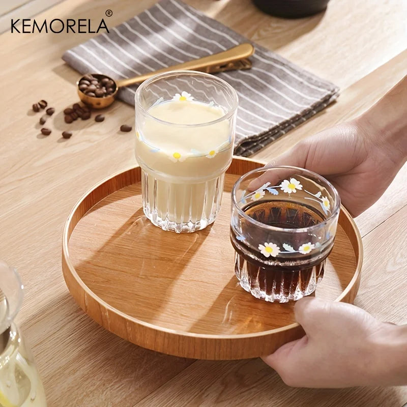 Round Acacia Wood Serving Tray – 4 Sizes Decorative Farmhouse Tray for Kitchen, Counter, and Home Decoration