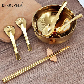 300/600ml Stainless Steel Golden Bowl – Round Seasoning Dish for Sushi Dipping & Appetizers